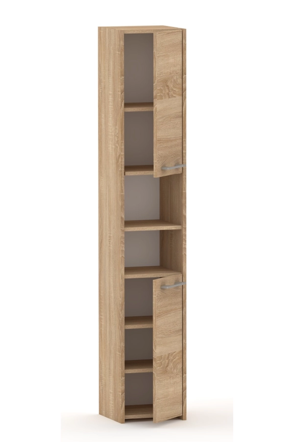 Słupek łazienkowy komin LUNA 30 cm 2D Dąb Sonoma